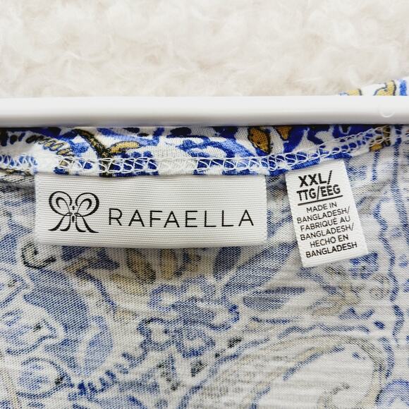 T-Shirt Size XXL Paisley Retro Mod Whimsycore Artsy Coastal Grandma Retro Y2K - Picture 10 of 11